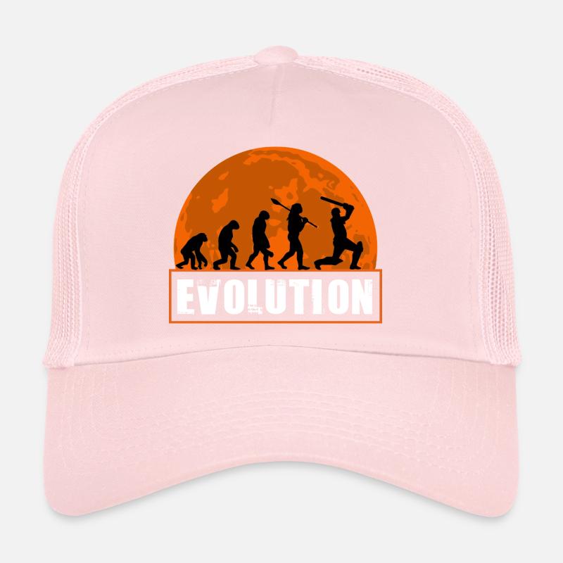 Évolution du cricket Batsman Joueur de sport drôle Cadeau Casquette trucker 