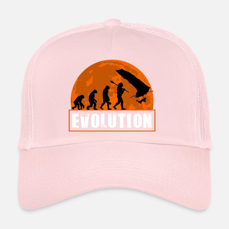 Évolution du design au coucher de soleil de pilote de deltaplane Casquette trucker 