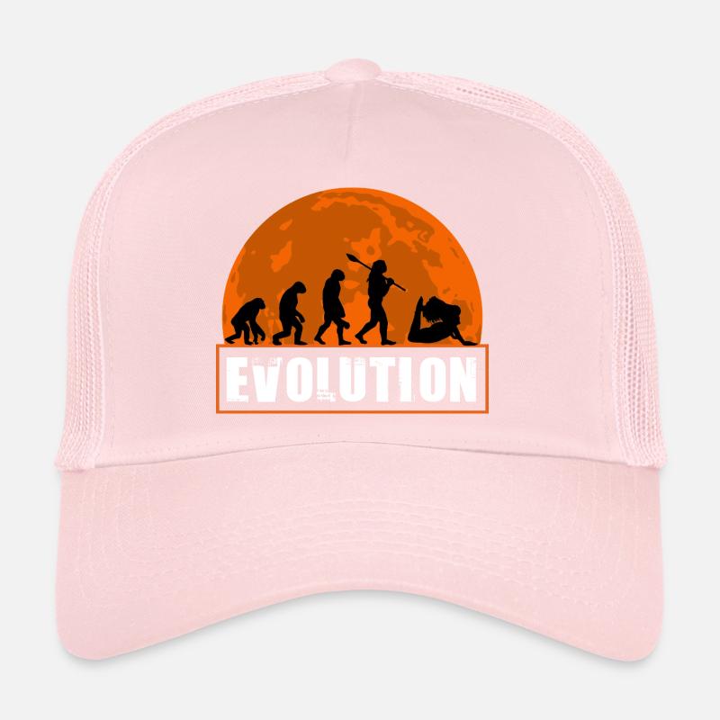 Yoga Evolution Silhouette Sunset Retro Trucker Cap
