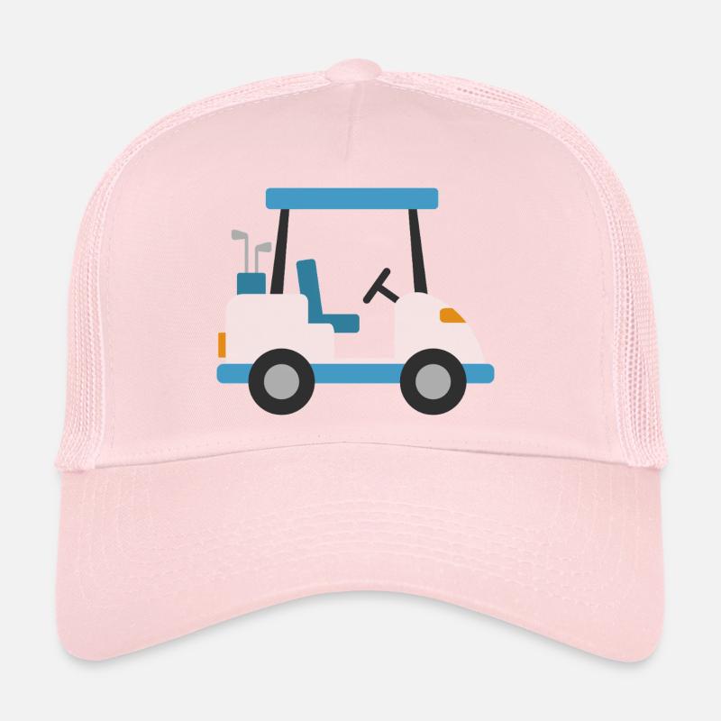 Blue golf cart Trucker Cap