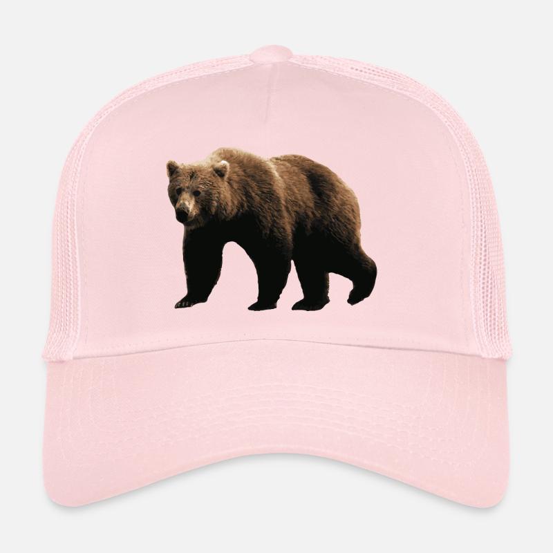 Brauner Bär - Trucker Cap - Hellrosa
