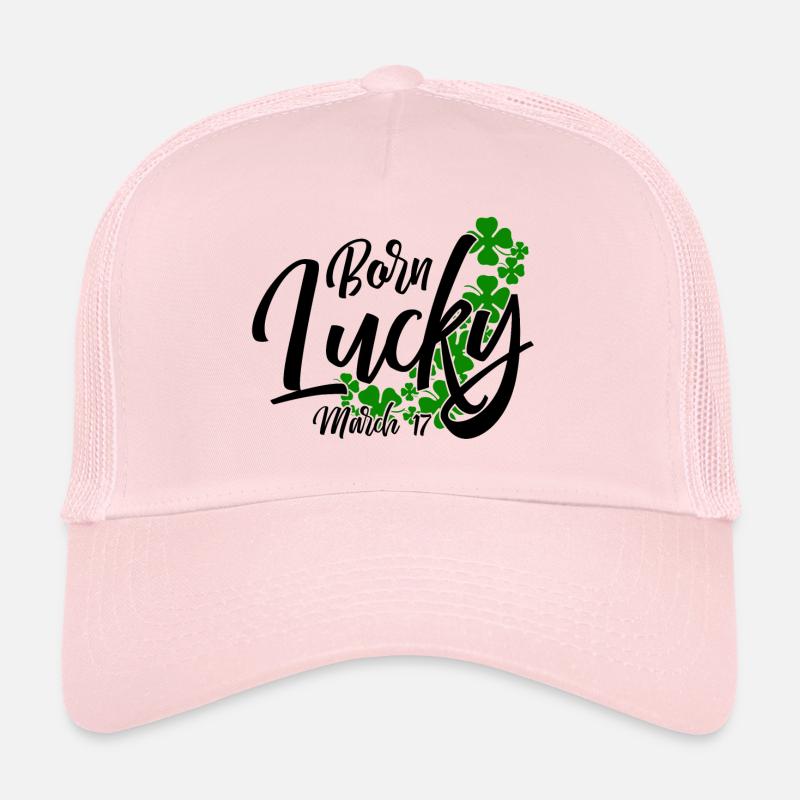 Born Lucky On Saint Patrick’s Day March 17th Casquette trucker 