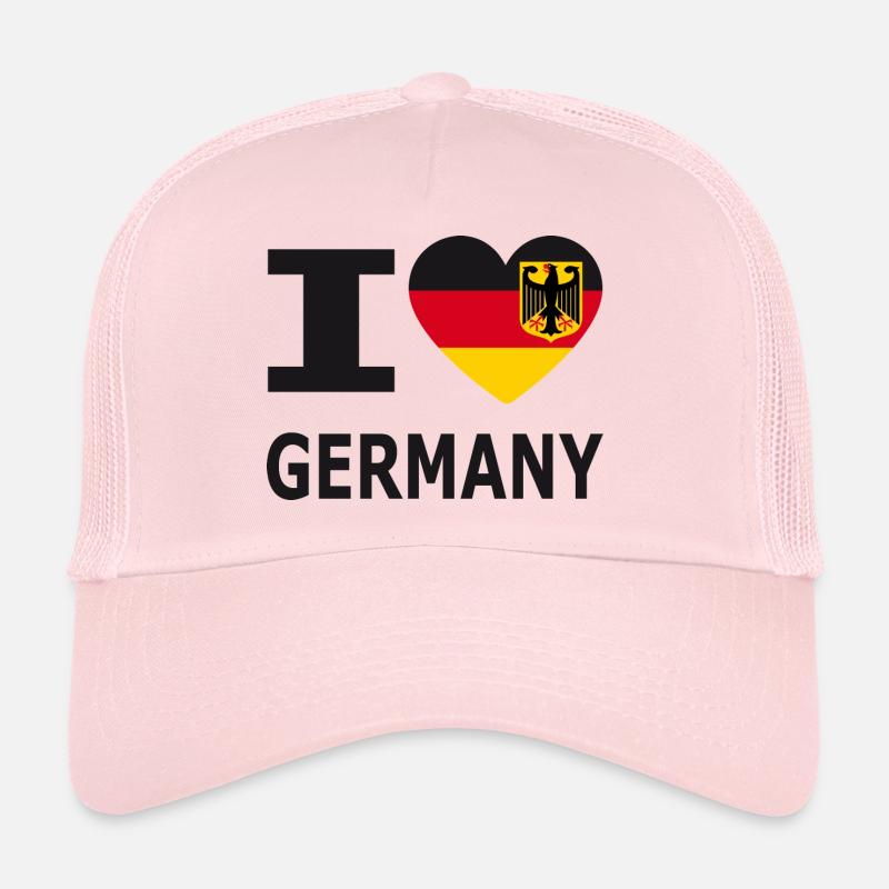 I love Germany / Germany flag and eagle Trucker Cap