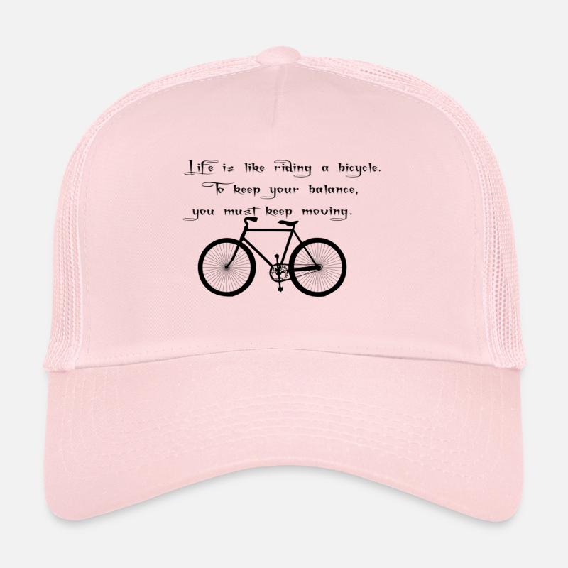 velo - Casquette trucker  - rose pâle