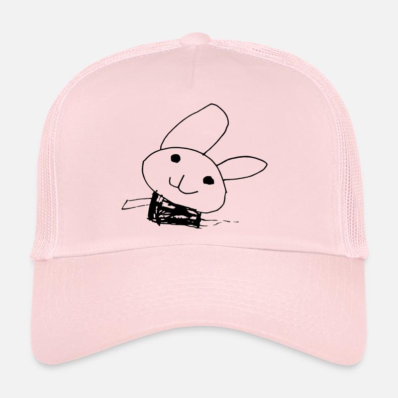 Kinderzeichnung Ostern - Trucker Cap - Hellrosa