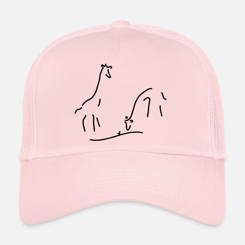 giraffen aus afrika - Trucker Cap - Hellrosa
