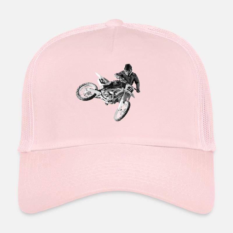 motocross - Trucker Cap - pale pink