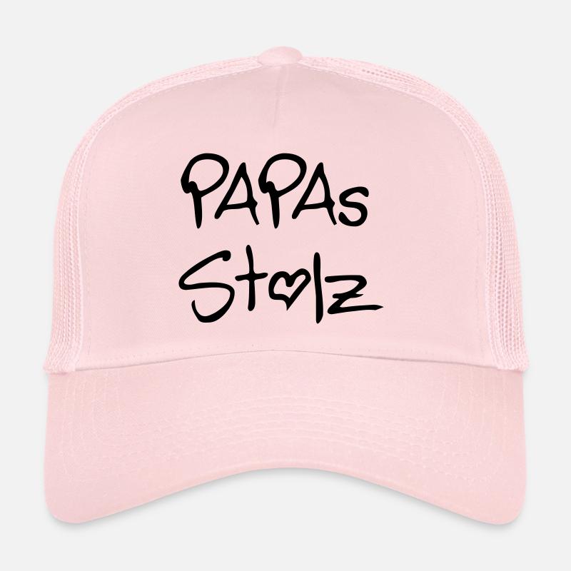 La fierté de papa - Casquette trucker  - rose pâle