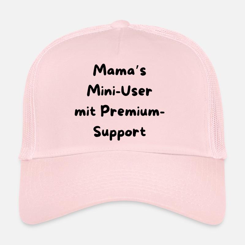 Mom's User - Trucker Cap - pale pink