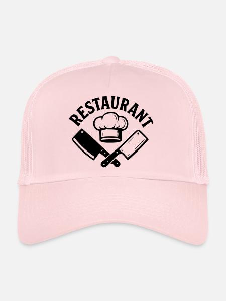 Restaurant - Casquette trucker - rose pâle