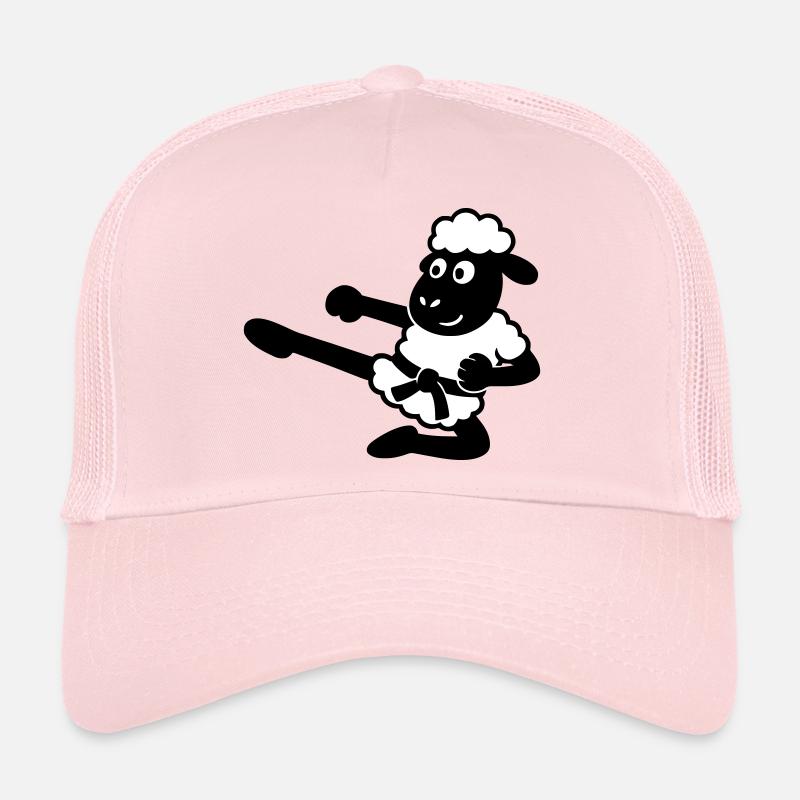 Karaté Mouton - Casquette trucker  - rose pâle