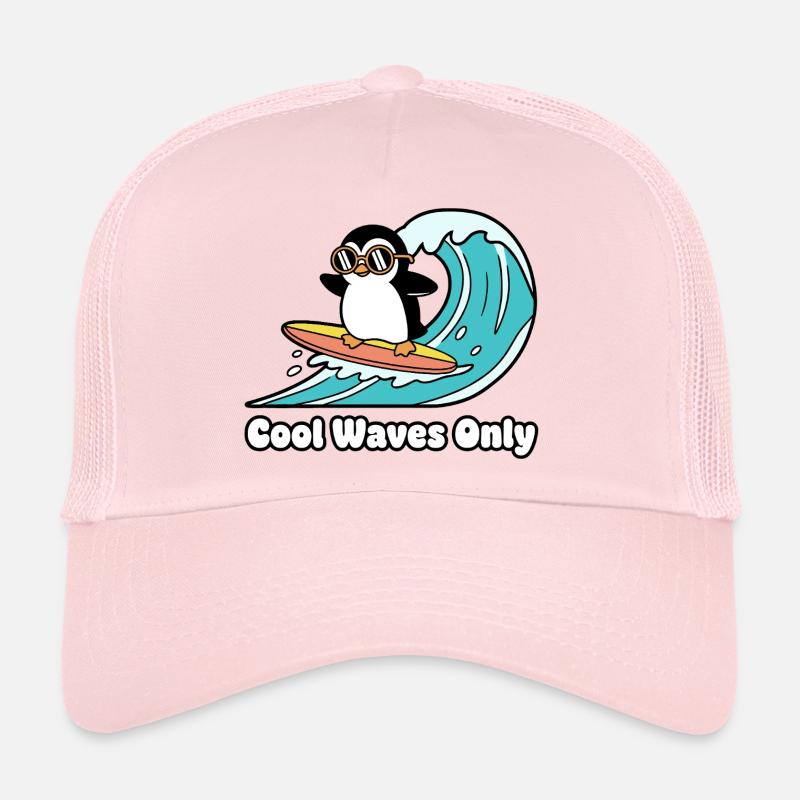 Pinguin Surfer Wellenzauber Trucker Cap