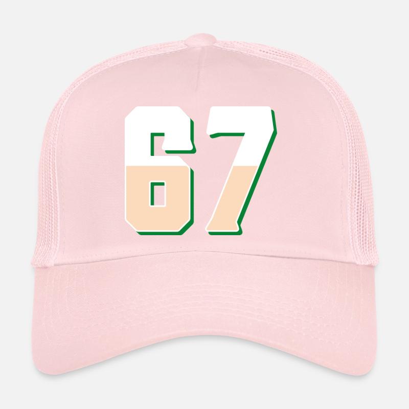 6 7 – Un design de texte minimaliste tendance, Casquette trucker 