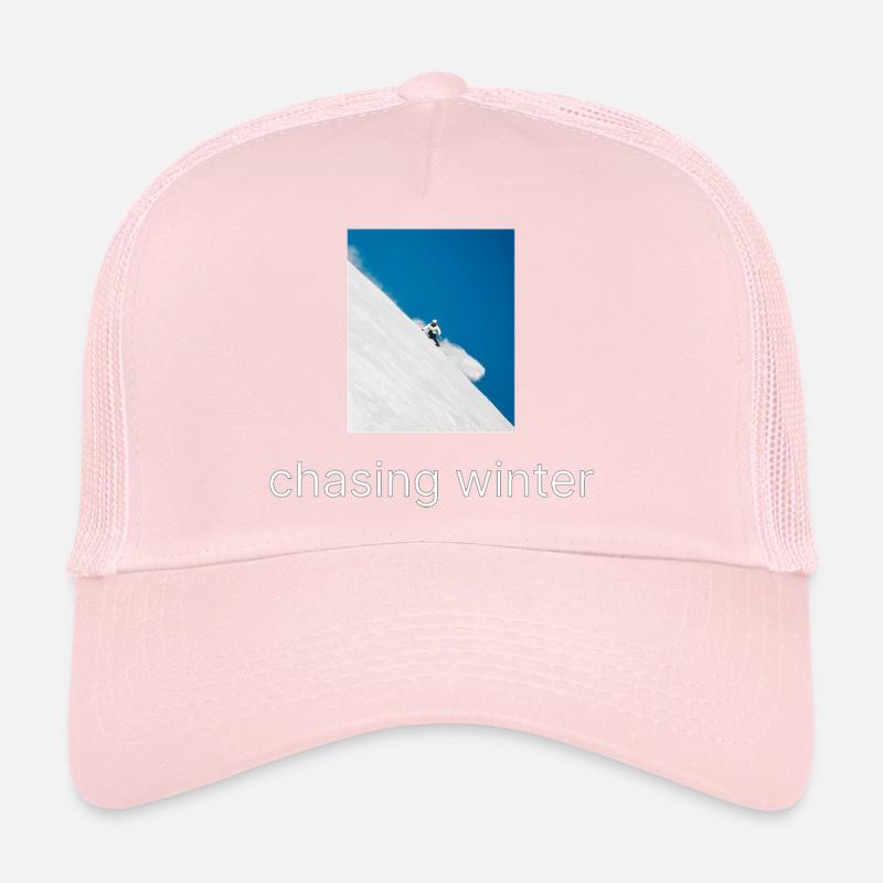 À la poursuite de l’hiver - Casquette trucker - rose pâle