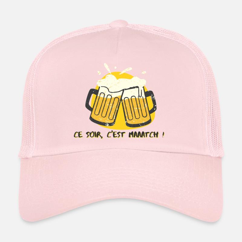 Fußball heute Abend ist ein Spiel mit Bier Trucker Cap
