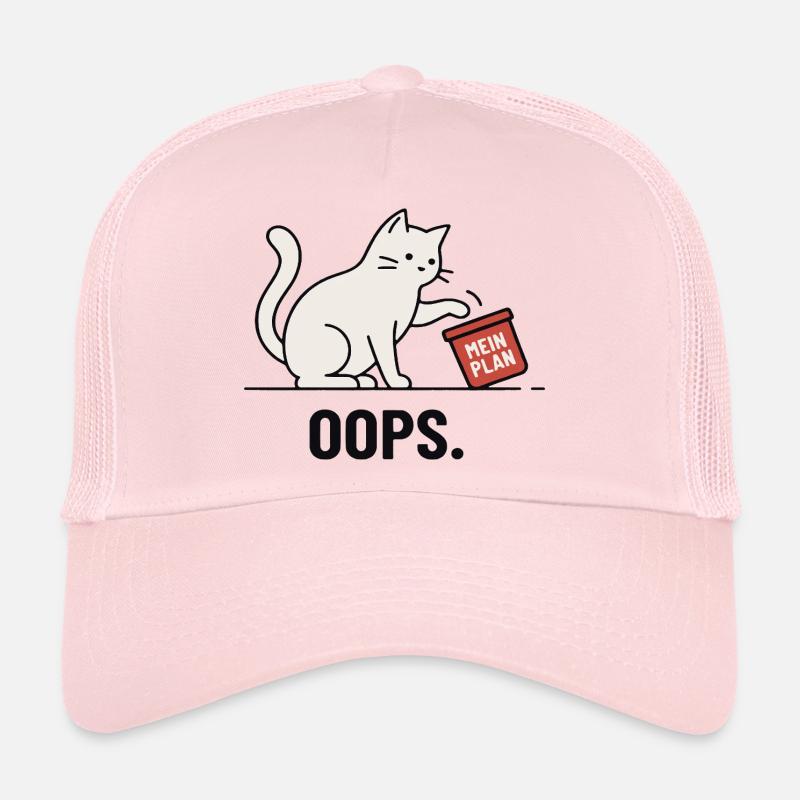 Mon plan... Oups – Chat drôle Casquette trucker 