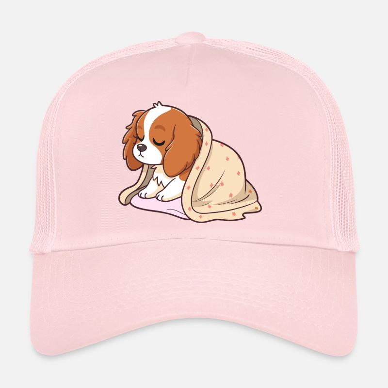 Chiot dormeur sous couverture Casquette trucker 