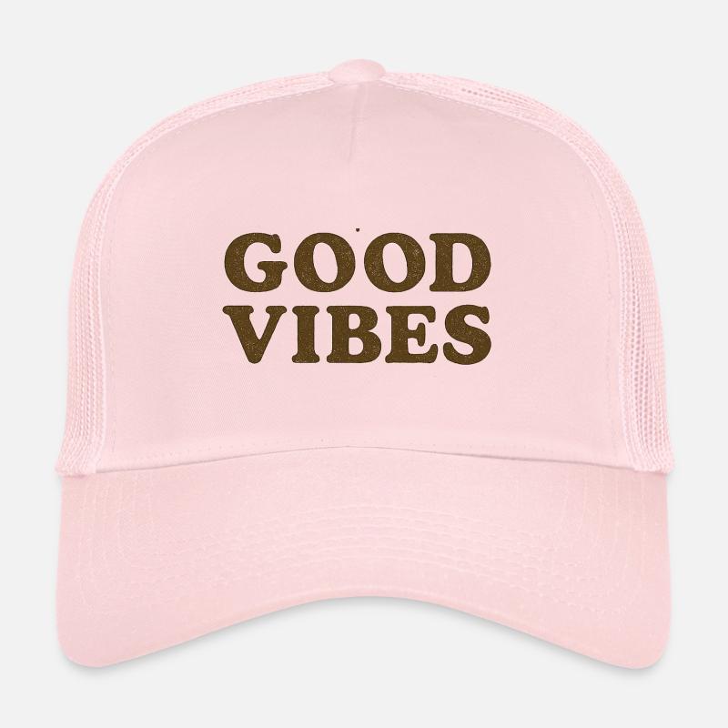 Buenas Vibras en Madera Texturada - Trucker Cap - pale pink