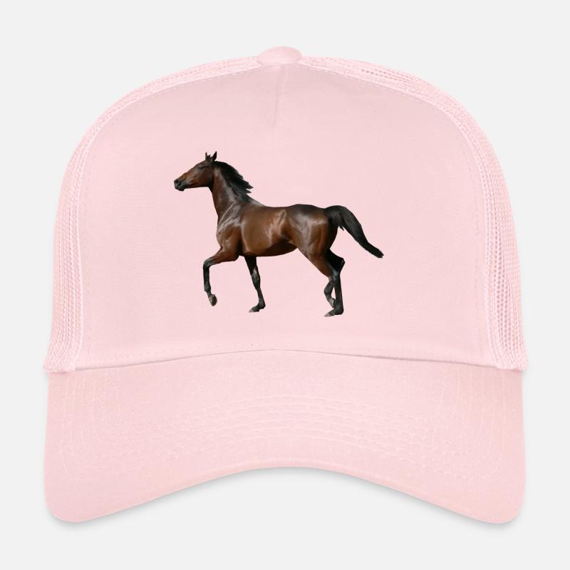horse - Trucker Cap - pale pink
