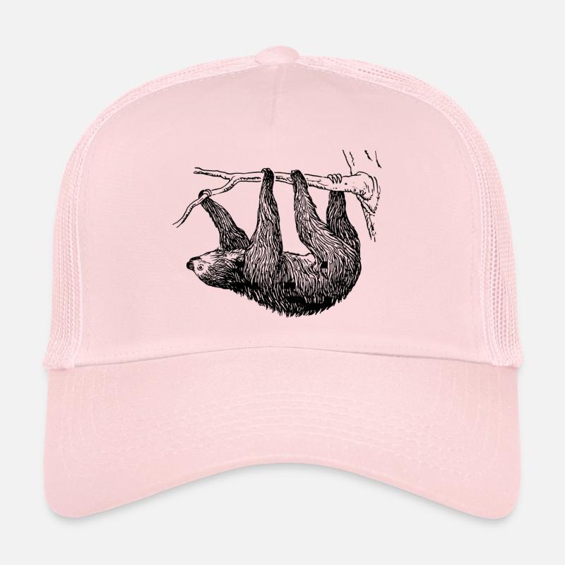 sloth - Trucker Cap - pale pink