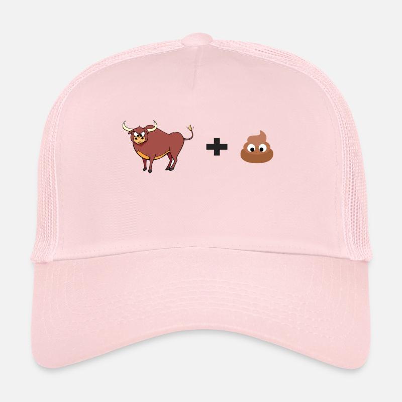 Bullshit! Funny gift idea for all ages - Trucker Cap - pale pink