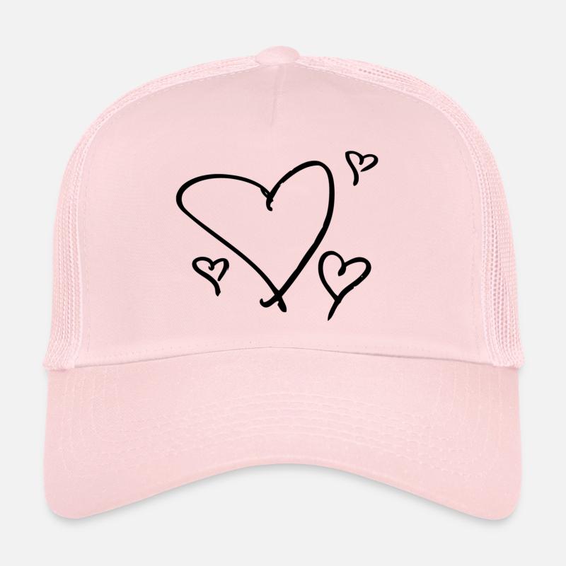 einige schwarze Herzen Trucker Cap