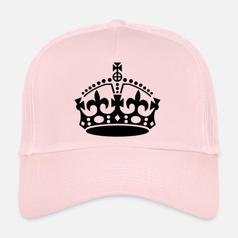 keep calm and carry on crown vector Trucker Cap