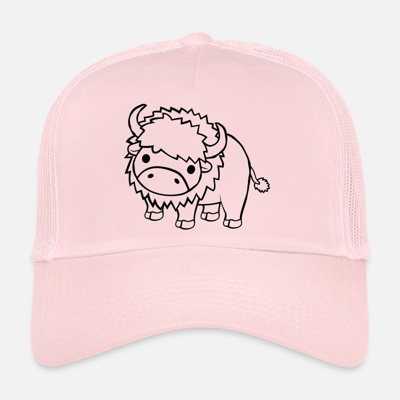 Großes süßes Bison - Trucker Cap - Hellrosa