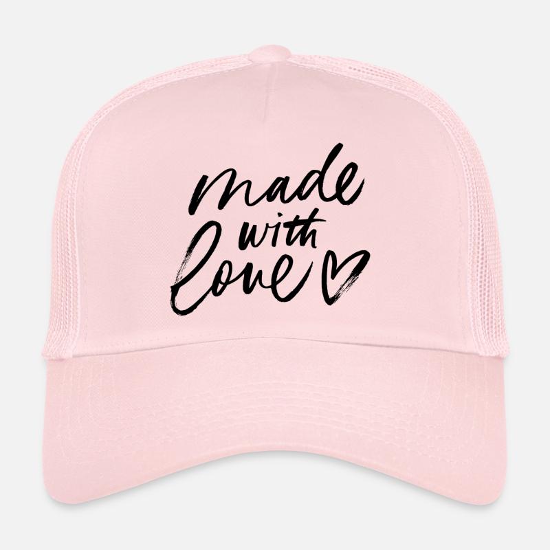Abstract graphic design in black and white Trucker Cap