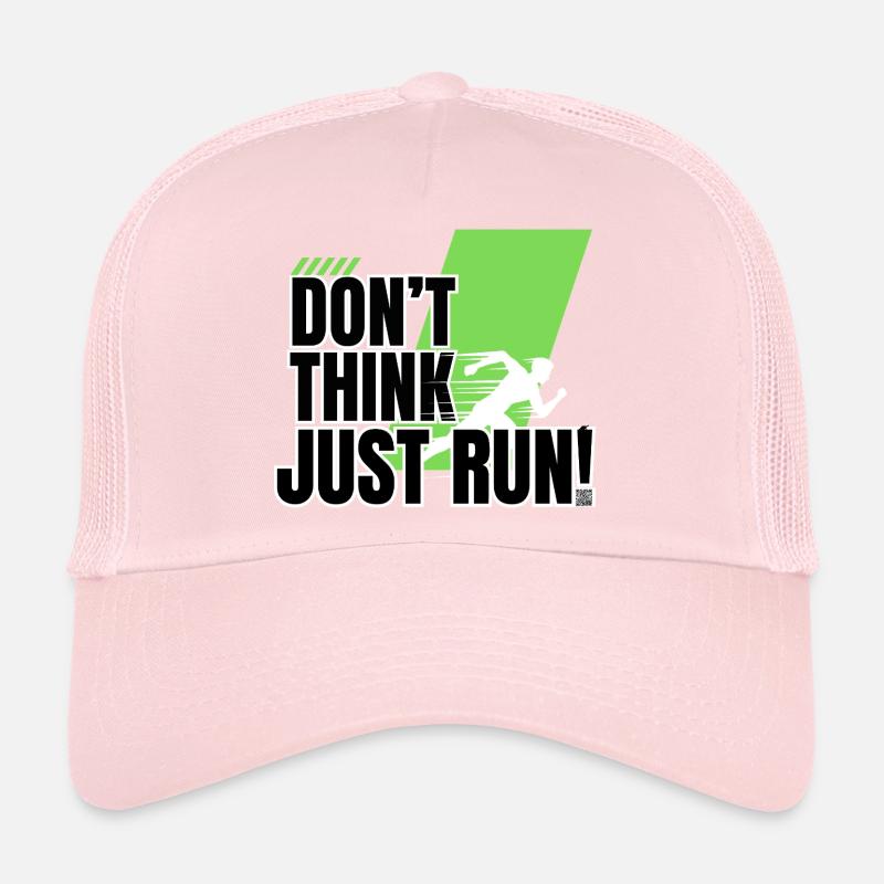 Don't think, just run! - Trucker Cap - pale pink