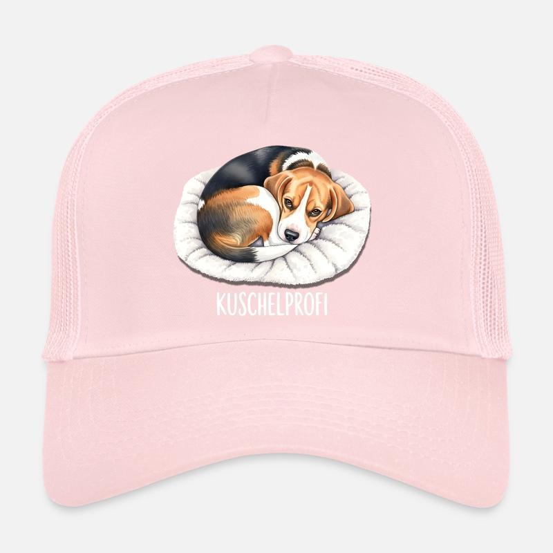 Beagle Cuddle Professional – Motif de chien mignon - Casquette trucker  - rose pâle
