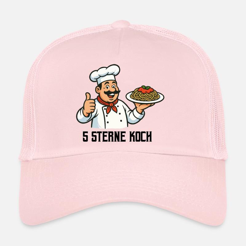 Kochchef mit Pasta Motiv Trucker Cap