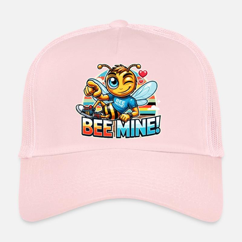 Bee Mine für Männer - Trucker Cap - Hellrosa