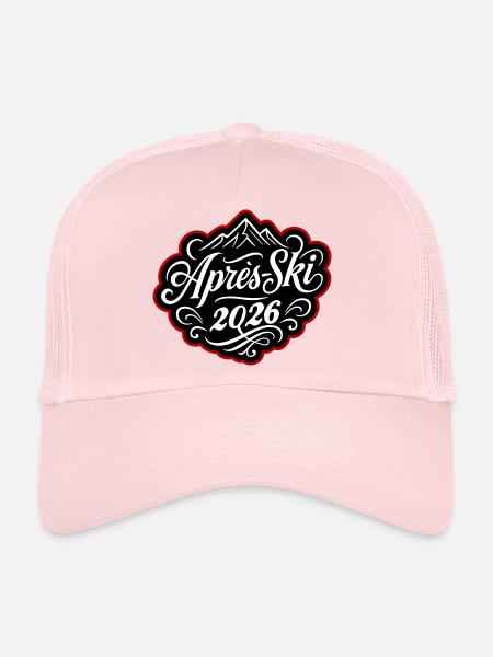 Après-ski 2026 Après-ski - Casquette trucker  - rose pâle - Devant