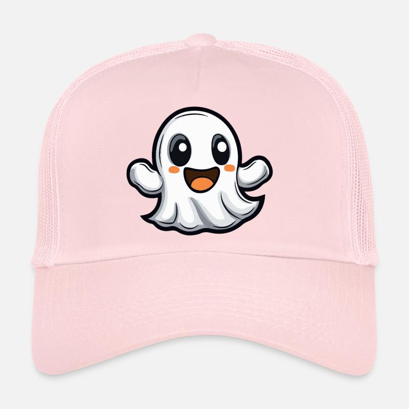 Ghost Halloween Cute Comic Trucker Cap