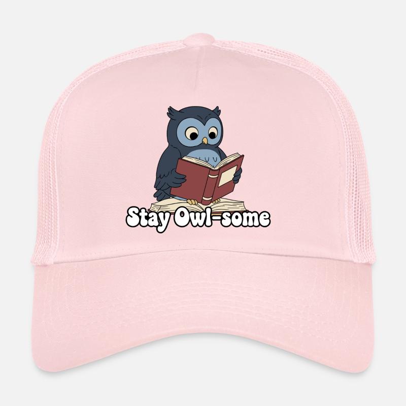 Restez hibou lire Casquette trucker 