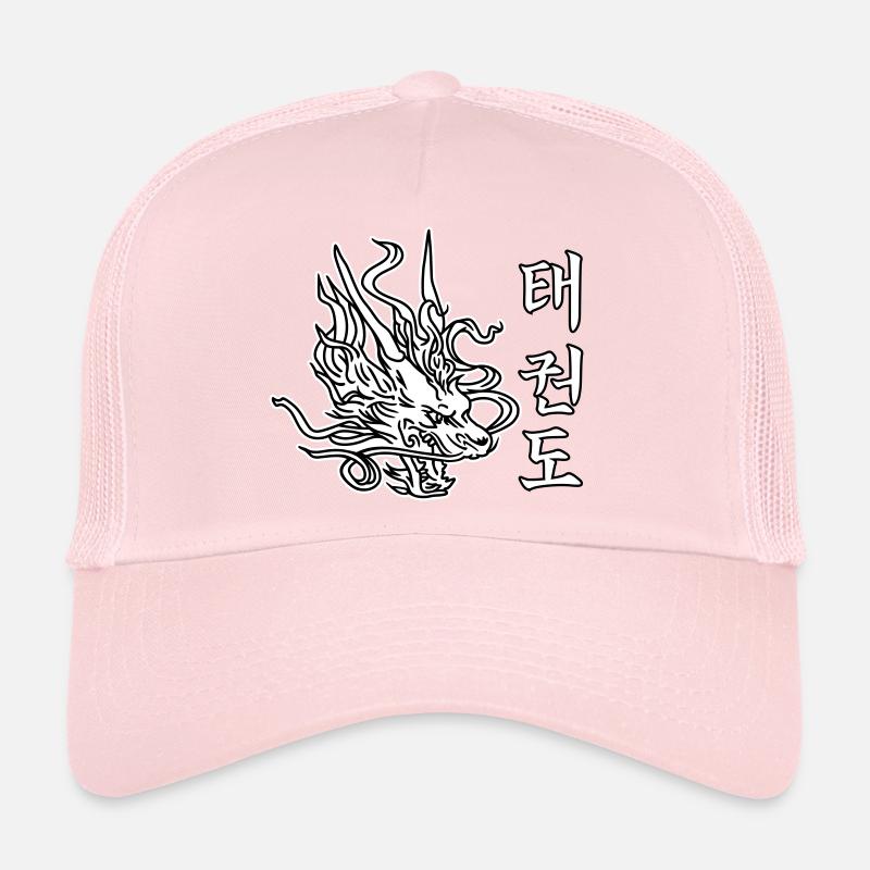 Taekwondo Drache – asiatisches Kampfsport-Design - Trucker Cap - Hellrosa