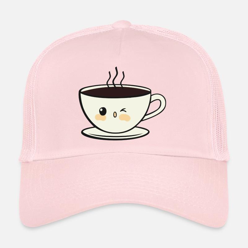 Lächeln Kaffeetasse Trucker Cap