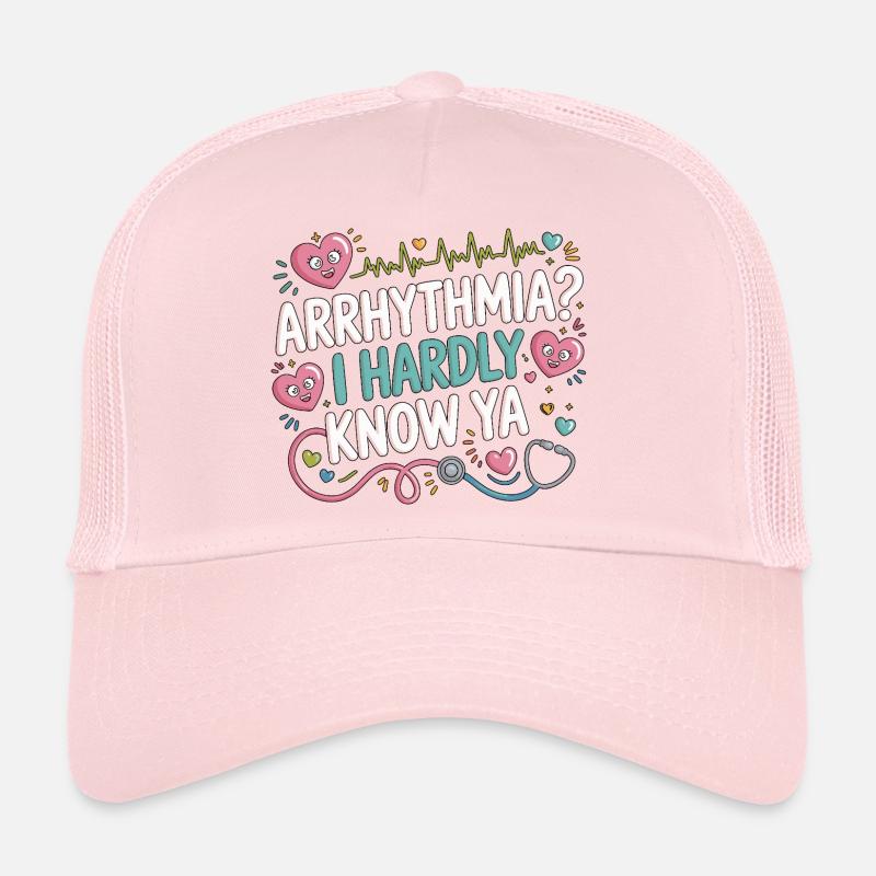 Technicien cardiaque Arythmie Je te connais à peine Technicien en écho Casquette trucker 