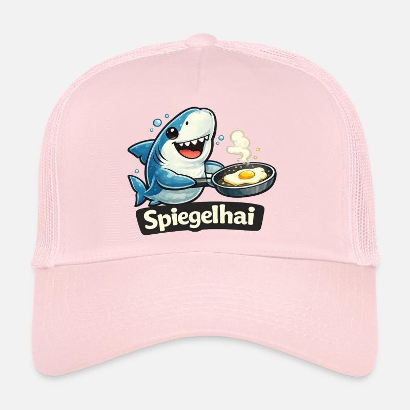 Requin miroir avec œuf au plat amusant Casquette trucker 
