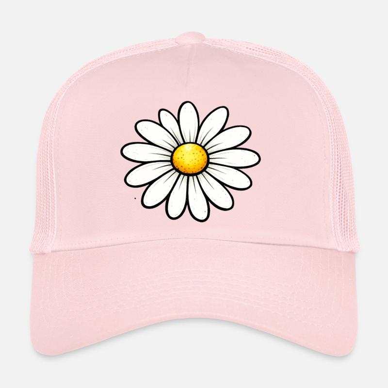 Daisy Flower Spring Trucker Cap