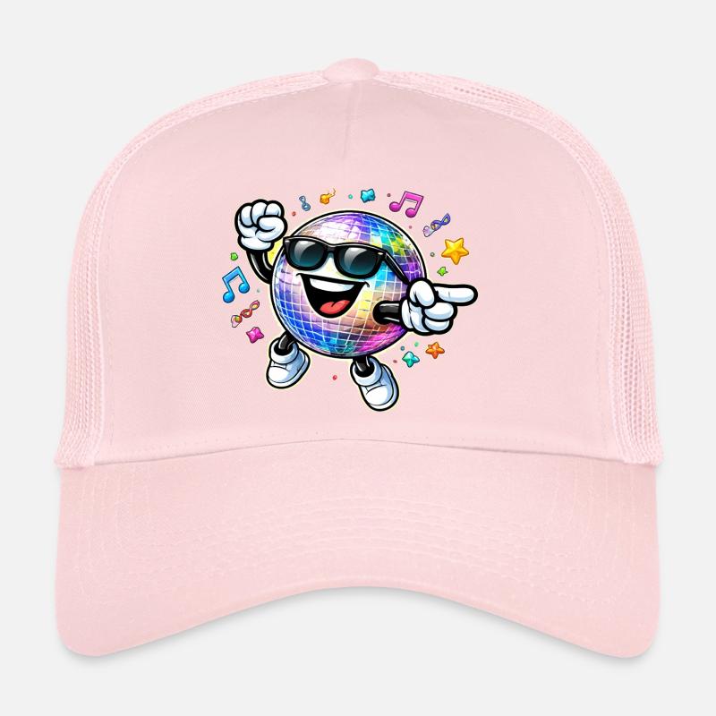 Fête dansante Rainbow Disco Ball Casquette trucker 