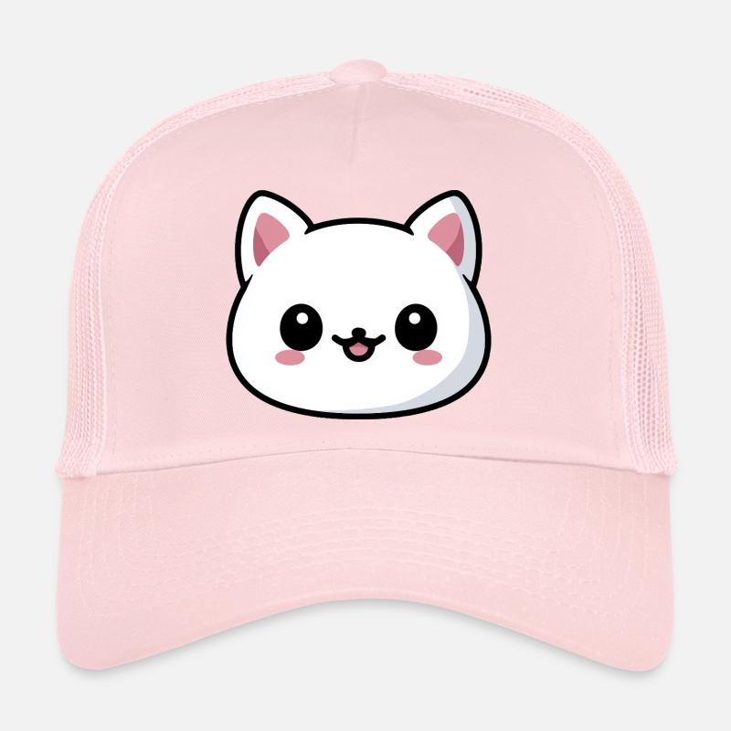 Tête de chat kawaii style mignon Casquette trucker 