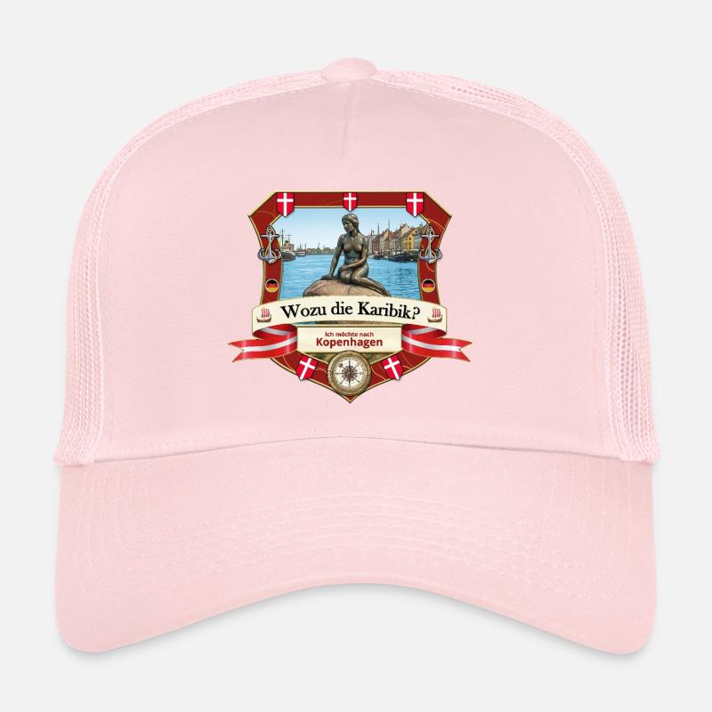Wozu Karibik? Ich will nach Kopenhagen! - Trucker Cap - Hellrosa