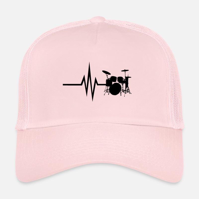 Mon cœur bat pour les percussions - Instrument Casquette trucker 