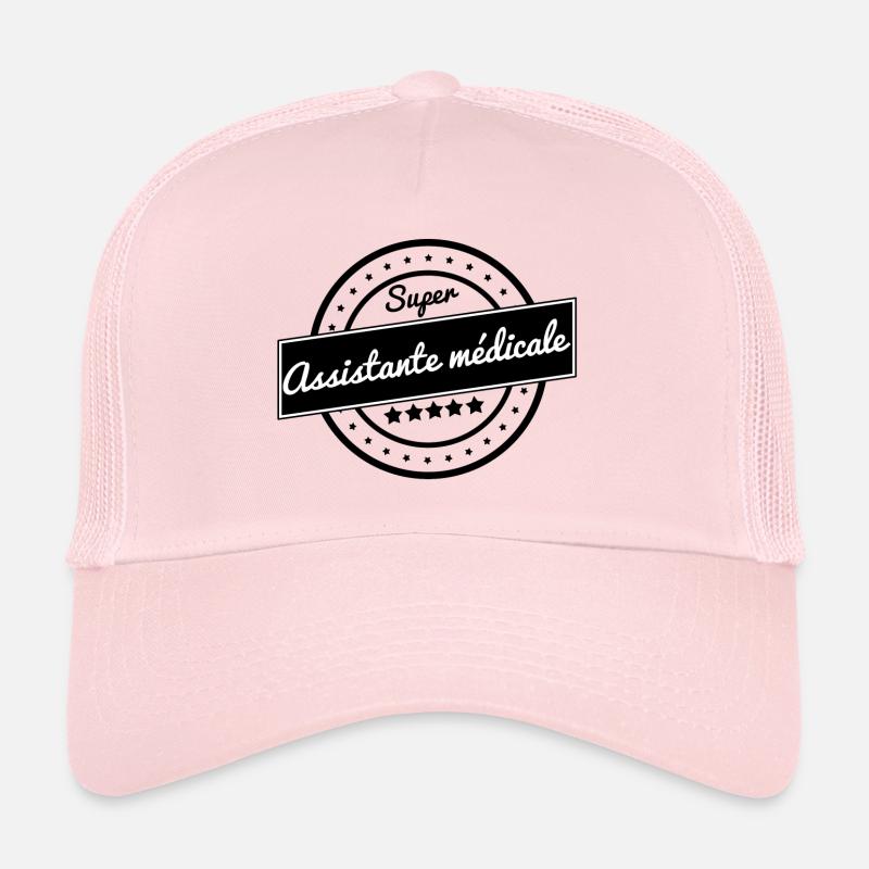 Super assistante médicale - Casquette trucker - rose pâle