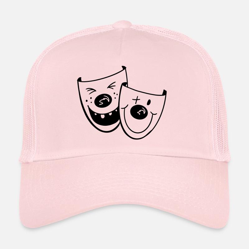 Deux masques de clown drôles - Carnaval - Cadeaux Casquette trucker 
