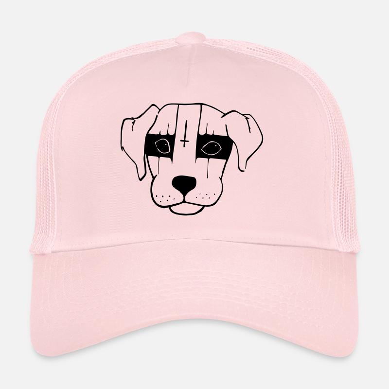 Black Metal chien Casquette trucker 