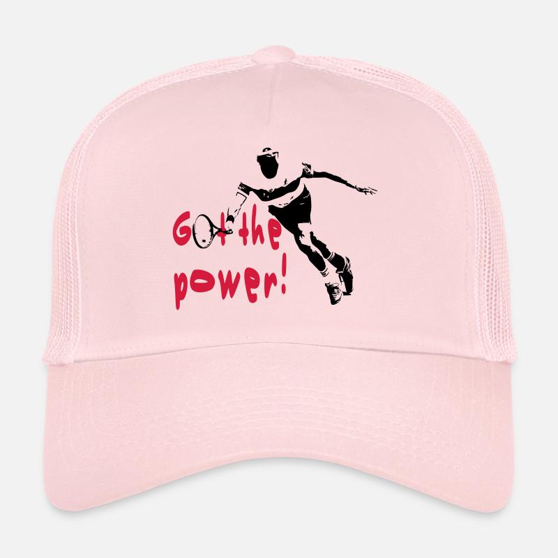 tennis - Casquette trucker  - rose pâle