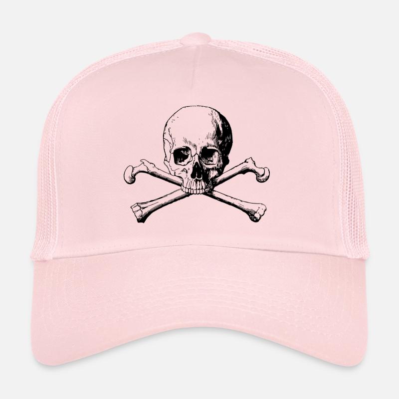 Head with bones Trucker Cap